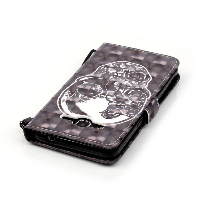 Samsung Galaxy Grand Prime Case,Yaheeda [3D Colored Drawing] [Flip Fit] Premium PU Leather Card-Slots Cash-Slots... N11