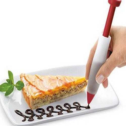 "Silicone Biscuit Syringe Cake Cream Cup Chocolate Decorating Pen" shopping N8