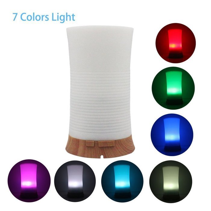 Glowseen 100ml Ultrasonic Aroma Essential Oil Diffuser Cool Mist Humidifier for Office Home Bedroom Living Room... N3