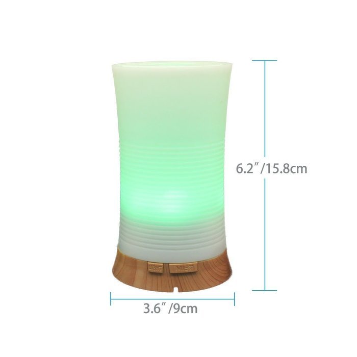 Glowseen 100ml Ultrasonic Aroma Essential Oil Diffuser Cool Mist Humidifier for Office Home Bedroom Living Room... N4