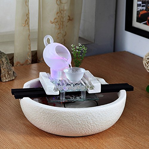 FEI&S Creative ceramic fountain water ornaments home decorations humidifier flowing water fountain in the living...