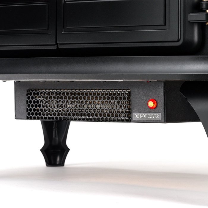 Wellington Free Standing Electric Fireplace Stove - 28 Inch Black Portable Electric Vintage Fireplace with Realistic... N4