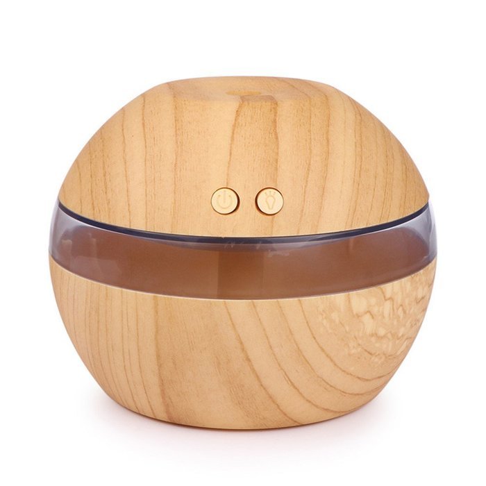 USB Diffuser Sunsbell 300ml Cool Mist Humidifier Ultrasonic Aroma Essential Oil Diffuser with LED Blue Light (...