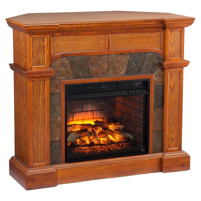 Southern Enterprises Cartwright Corner Infrared Electric Fireplace N6