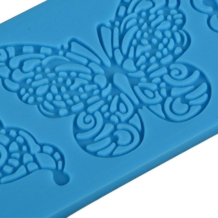 PNBB 4Pcs Silicone Fondant Mold-Butterfly Shape Random Color N4