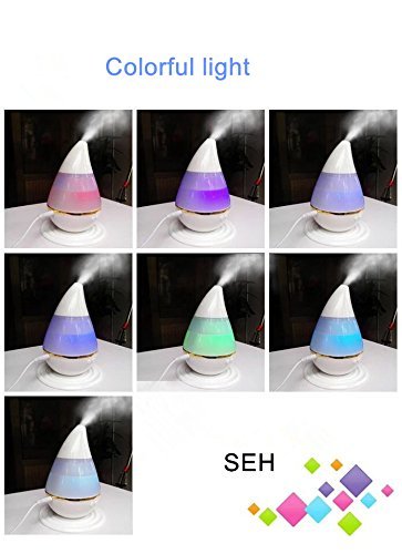 SEH- Air Humidifier.Essential Oil Diffuser,250ml USB Aroma Essential Oil Cool Mist Humidifier with Adjustable... N4