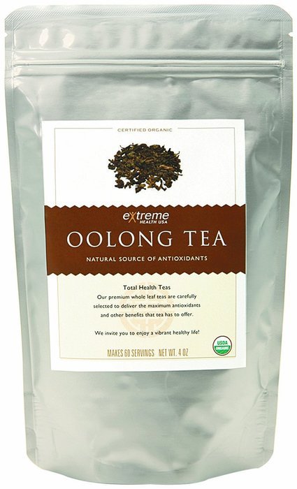 Extreme Health USA Extreme Health's Organic Oolong Tea, Total Health Loose Leaf Tea, 4 Ounce Pouch N2