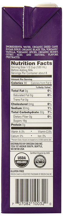 Oregon Chai Concentrate, Original, 32-Ounce Boxes (Pack of 6) N8