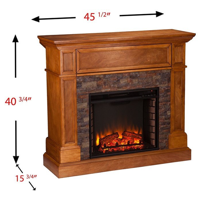 Southern Enterprises Rosedale Convertible Electric Fireplace N4