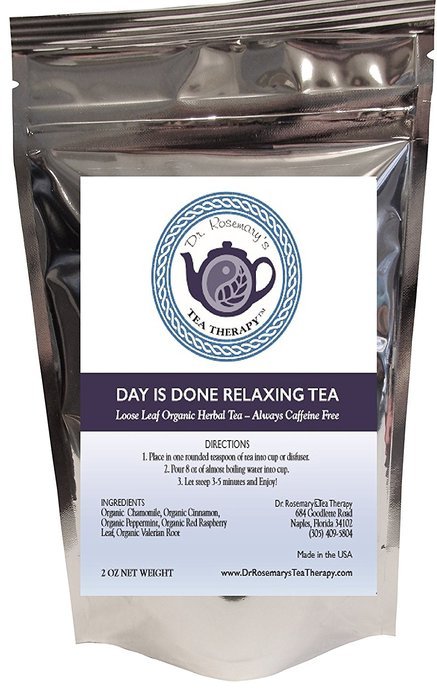 Sleep Tea Aid for Insomnia - Day Is Done Relaxing Blend - Organic Caffeine Free Loose Leaf Herbal Tea- Chamomile... N2
