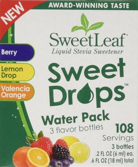 Sweetleaf Stevia Protein Enhanced Drops, 3 Count
