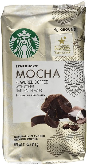STARBUCKS GROUND MOCHA FLAVORED COFFEE 11 oz. (1 Pack)