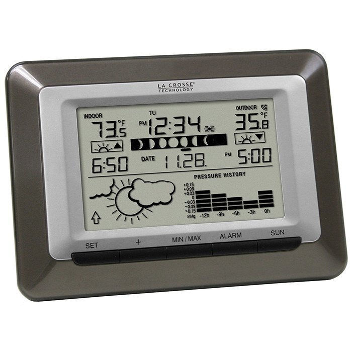 La Crosse Technology WS-9250U-IT Advanced Wireless Sun/Moon Forecast Weather Station with Barometer N2