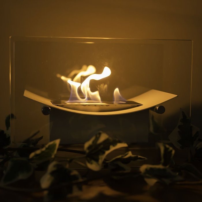 Sunnydaze Black Zen Ventless Tabletop Bio Ethanol Fireplace N3