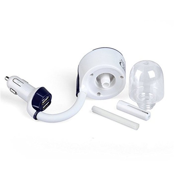 SALICO Car Humidifier II Car Air Humidifier with USB Changer Port, Aromatherapy Essential Oil Aroma Diffuser Aroma... N16