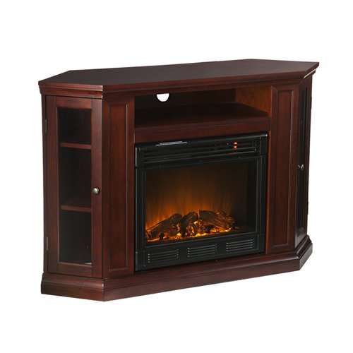 Cherry Media Console Electric Fireplace TV Stand