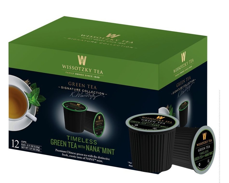 Wissotzky Tea Spiced Citrus Nana Mint Herbal Single Serve Cups for Keurig K Cups, 12 Count