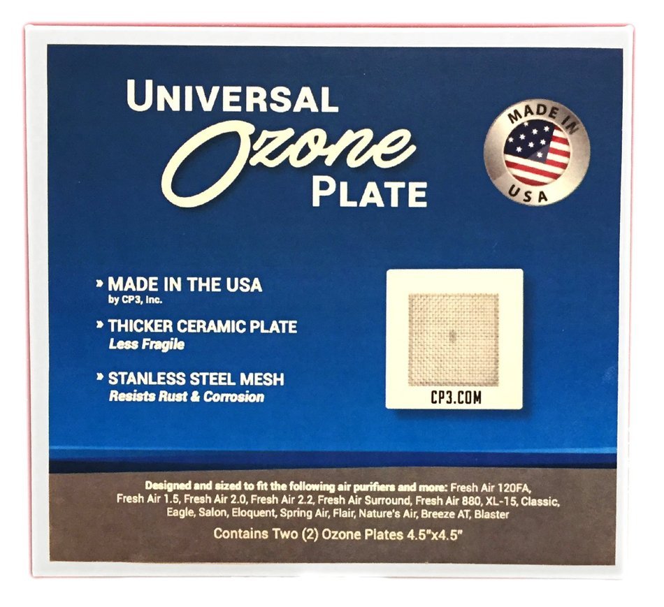 Universal Ozone Plate MADE IN USA by CP3 INC 4.5" x 4.5" for Fresh Air EcoQuest Alpine Vollara GreenTech Spring... N3
