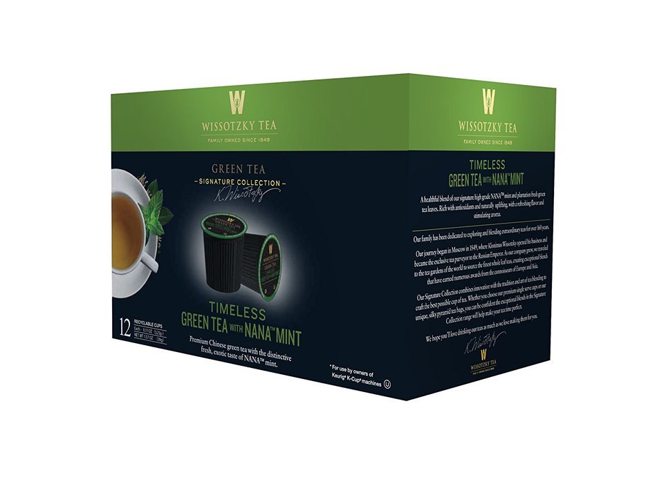 Wissotzky Tea Spiced Citrus Nana Mint Herbal Single Serve Cups for Keurig K Cups, 12 Count N3