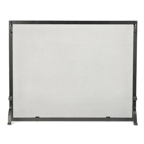 MISSION Flat Panel Fireplace Hearth Spark Screen [44" x 33"] - VINTAGE IRON
