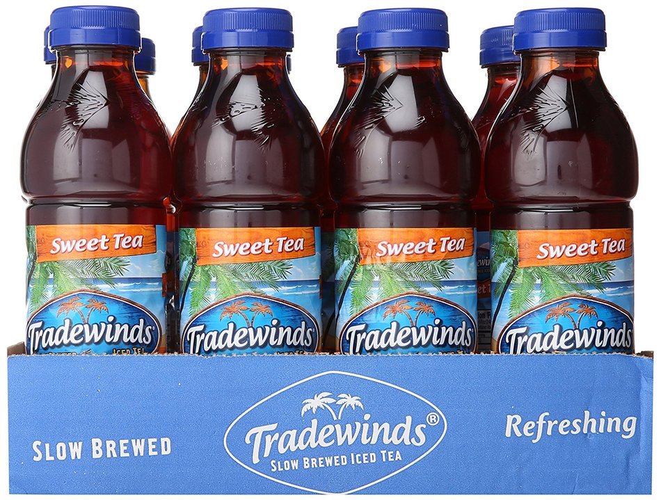 Tradewinds Slow Brewed Iced Tea, Sweet Tea 18.5-ounce plastic bottles (Pack of 12) N5