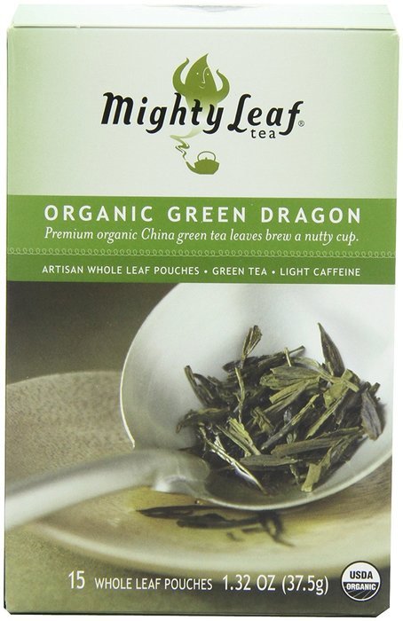 Mighty Leaf Tea Organic Green Dragon Tea, 15-Count Whole Leaf Pouches (Pack of 3) N4
