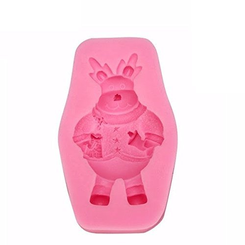 "dipshop Christmas Santa Elk Deer Silicone Mold Fondant Cake Mould" shopping N2