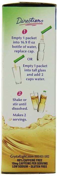Crystal Light On The Go Green Tea Raspberry, 10 Count Boxes (Pack of 12) N4