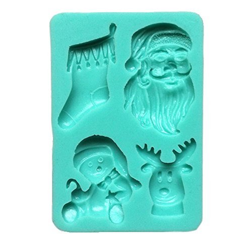 Quality First Novelty 3d Christmas Series Fondant Silicone Sugar Craft DIY Cake Mold 1pcs