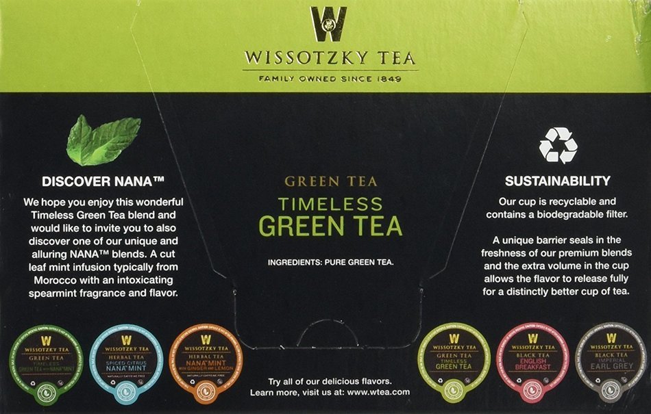 Wissotzky Tea Spiced Citrus Nana Mint Herbal Single Serve Cups for Keurig K Cups, 12 Count N6