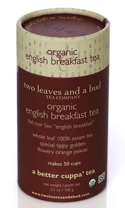 Two Leaves and a Bud Organic English Breakfast Tea, 3.5-Ounce Package N8
