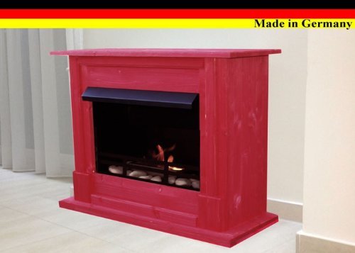 Gel + Ethanol Fire-Places Emily Deluxe Inclusive: 1 Adjustable Stainless-Steel Burner White N13