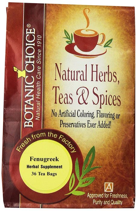 Botanic Choice Fenugreek, 36 Tea bags (Pack of 3) N3