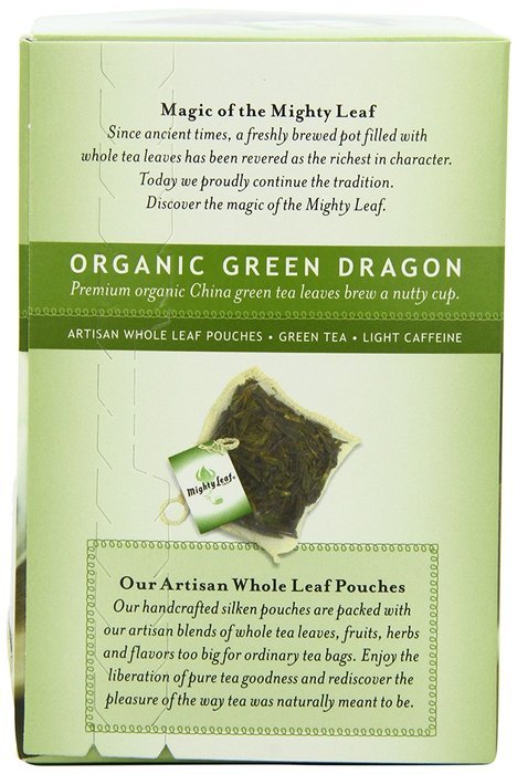 Mighty Leaf Tea Organic Green Dragon Tea, 15-Count Whole Leaf Pouches (Pack of 3) N6