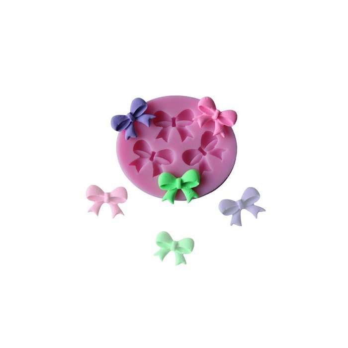 Cutoy 3 Cavity Bowknots Design Silicone Cake Fondant Chocolete Jello Soap Candy Gum Paste Molds Clay Moulds DIY... N3