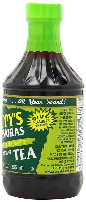 Pappy's Sassafras Concentrate Instant Tea, 12-Ounce Bottles (Pack of 6) N3