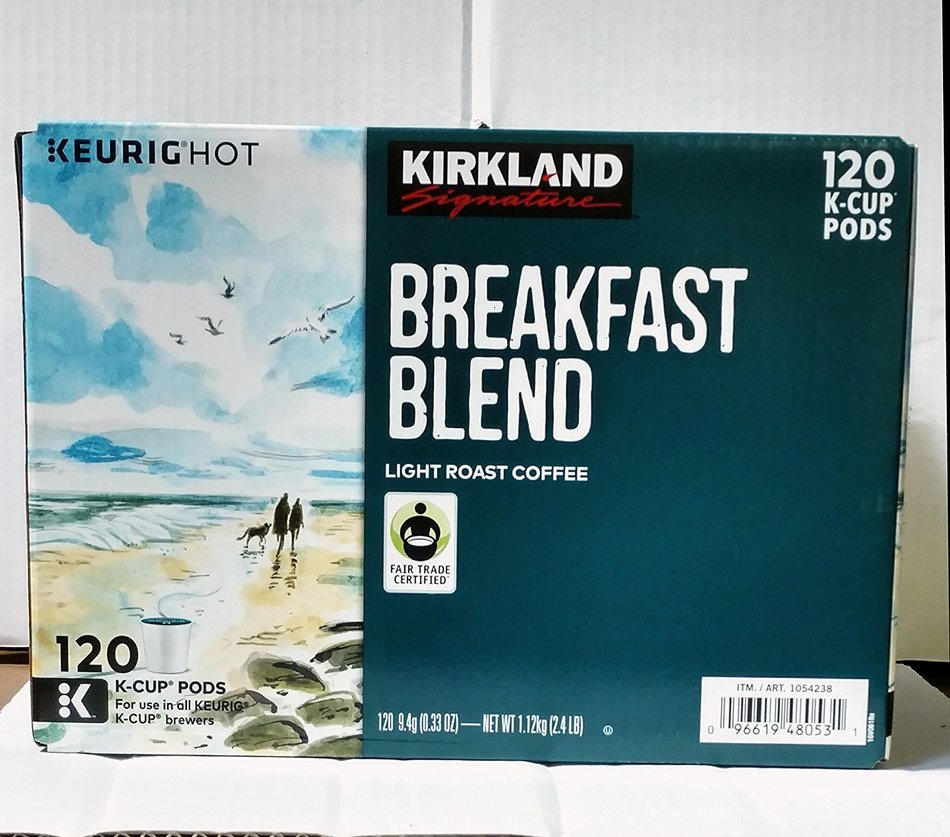 Kirkland Signature Breakfast Blend, Light Roast Coffee, 120 K-cups