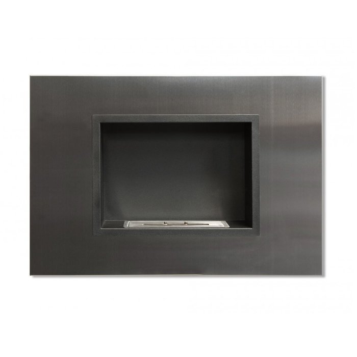 Ignis Quadra Recessed Ventless Ethanol Fireplace with Glass