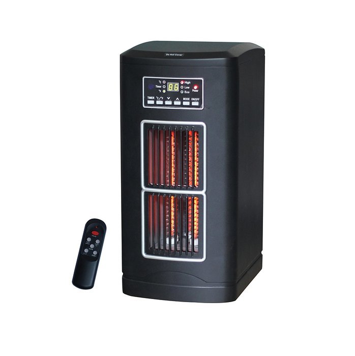 Lifesmart Large Room Infrared Tower Heater W/Remote