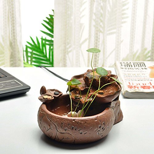 FEI&S Ceramic pot flowing water humidifier fish tank living room desk Creative gifts home decor Ornaments