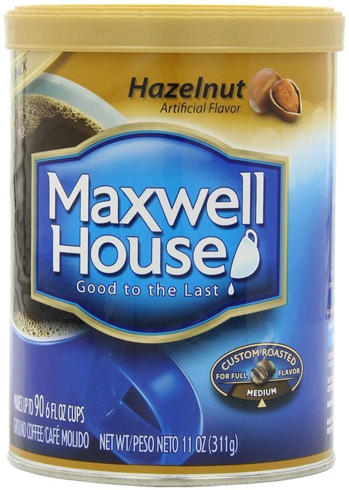 Maxwell House Hazelnut Ground Coffee, 11-Ounce Cannister (Pack of 3) N4