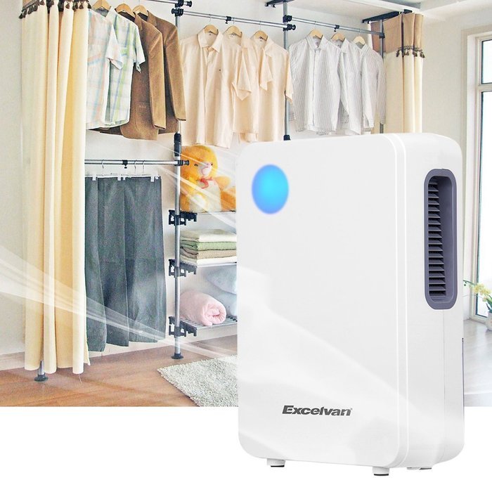 Excelvan 2L Portable Semiconductor Air Dehumidifier Ultra-low Noise Environment-friendly Air Purify Closet Kitchen...