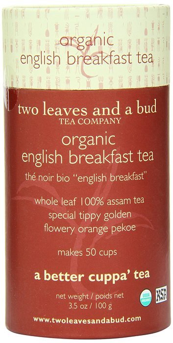 Two Leaves and a Bud Organic English Breakfast Tea, 3.5-Ounce Package N10