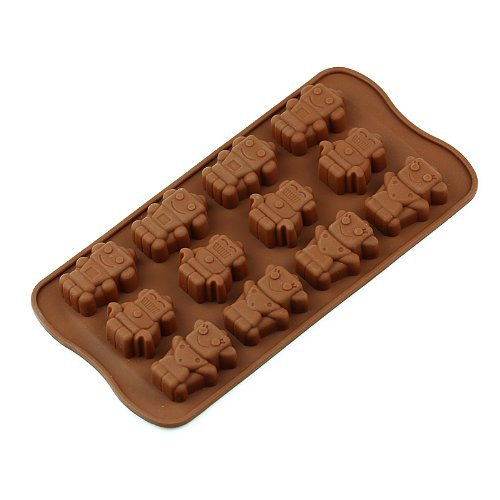 Wholeport 12 Cavities Silicone Baking Mold Cake Pan Biscuit Mold Animal Mold N2