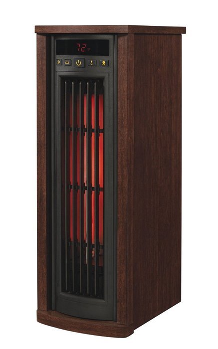 Duraflame 5HM7000-NC04 Portable Electric Infrared Quartz Oscillating Tower Heater, Cherry
