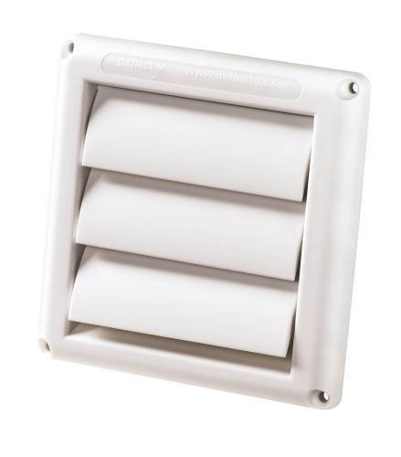 LAMBRO INDUSTRIES 1423W Vent Louver Hood 4 In. White-531108