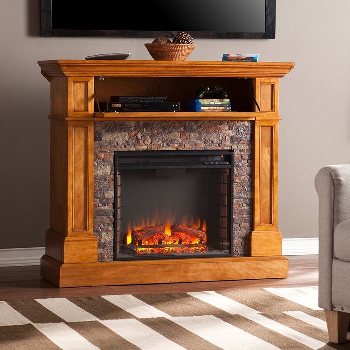 Southern Enterprises Rosedale Convertible Electric Fireplace N5