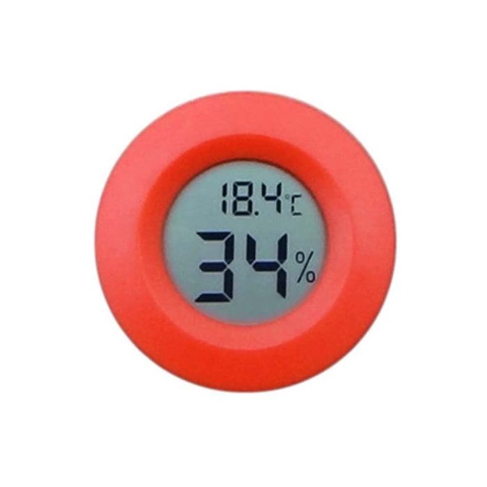 Sizet Mini LCD Digital Thermometer Hygrometer Fridge Freezer Tester Temperature Humidity Meter Detector-Orange N2