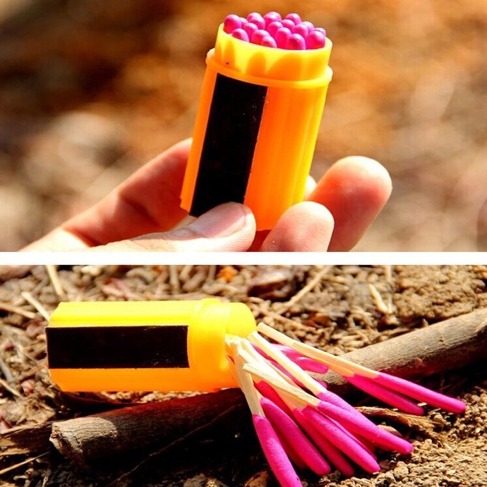 Ezyoutdoor Portable Extra-large Head Windproof Waterproof Matches for Outdoor Survival Emergency Survival Equipment... N6