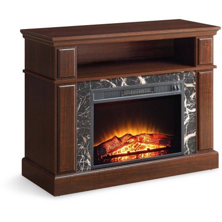 41" Whalen Fireplace TV Stand Cherry Finish, Heat Or Without Heat, Upto 50" TV N4
